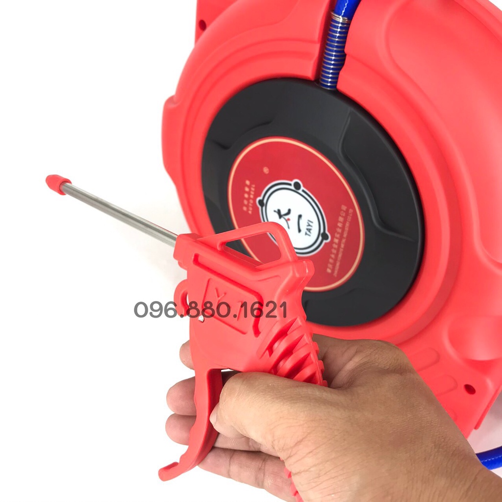 CUỘN DÂY HƠI TỰ RÚT TAYI PHI ỐNG 5* 8MM DÀI 9 MÉT
