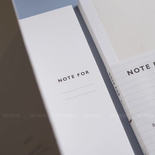 Sổ Tay Ghi Chép NOTE FOR Basic Khổ A5 A6 Màu Trắng