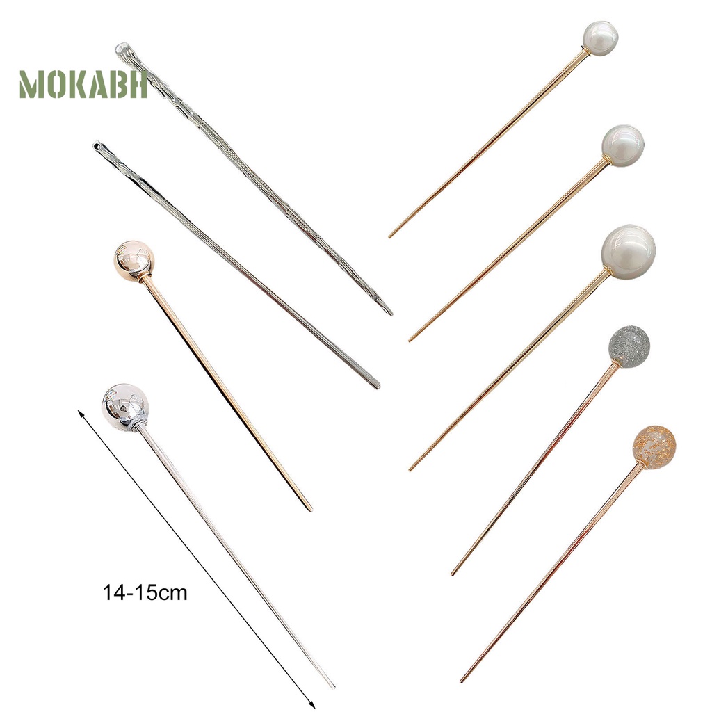 Kẹp Tóc Kim Loại Thiết Kế Đơn Giản Thanh Lịch Phong Cách Hàn Quốc