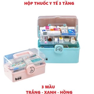Hộp đựng thuốc y tế 3 tầng 7L
