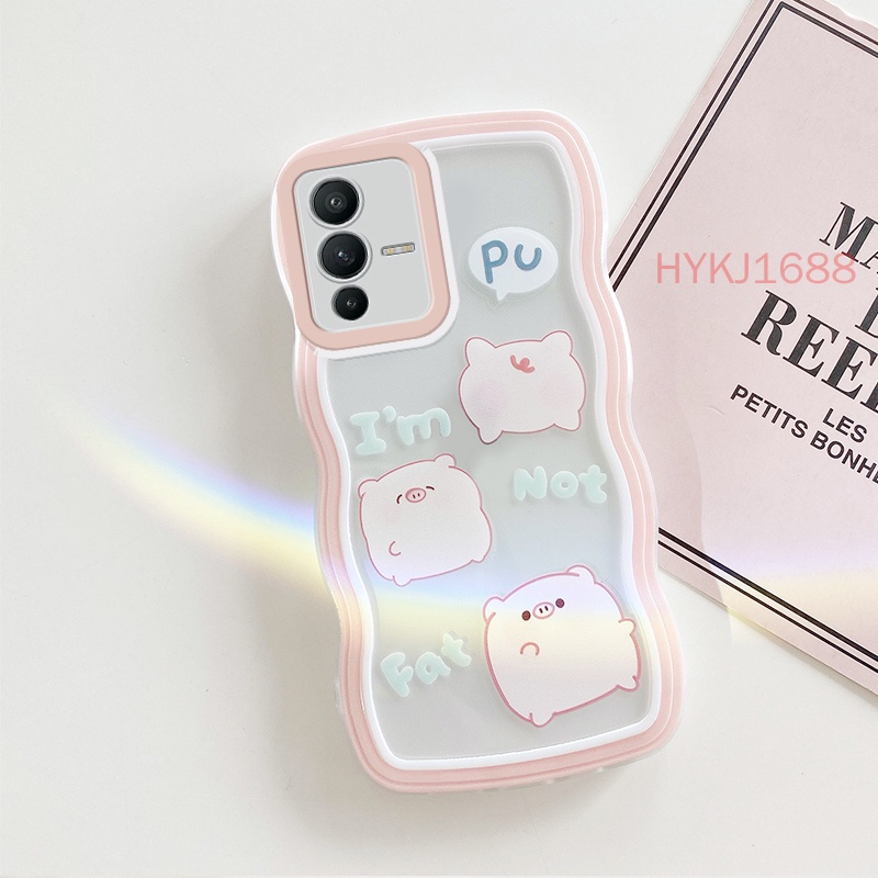 Ốp lưng Vivo V23 5G Ốp lưng Điện Thoại tpu Gợn Sóng Đơn Giản Cho Vivo V23 5G