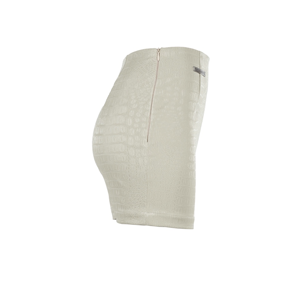 Váy nữ Bad Habits FAUX Leather Mini Skirt - White - Local Brand Chính Hãng