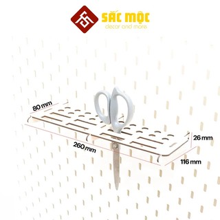 Phụ kiện bảng pegboard style ikea #30 - giá để kéo cho bảng lỗ pegboard