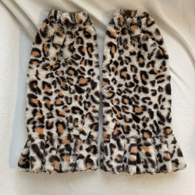 Vớ Nhung Lông Họa Tiết Da Báo Phong Cách Lolita Dễ Thương Dành Cho Nữ