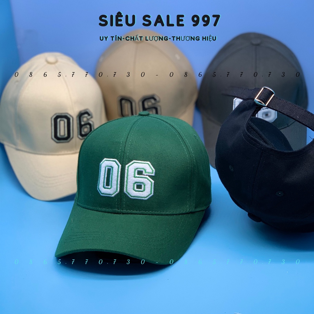 MŨ LƯỠI TRAI 06 - NÓN KẾT THÊU SỐ 06 HOT HIT THỜI TRANG CAO CẤP NHIỀU MÀU FORM CHUẨN ĐẸP