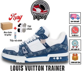 Giày lv trainer phiên bản cao cấp hàng quảng châu, sneaker nam nữ, giày trainer full size, phụ kiện có box bảo vệ