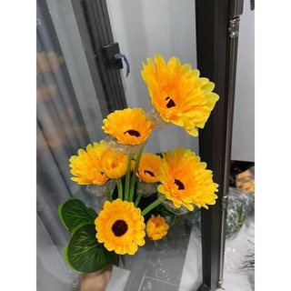 Cụm hoa đồng tiền - hoa giả hoa lụa