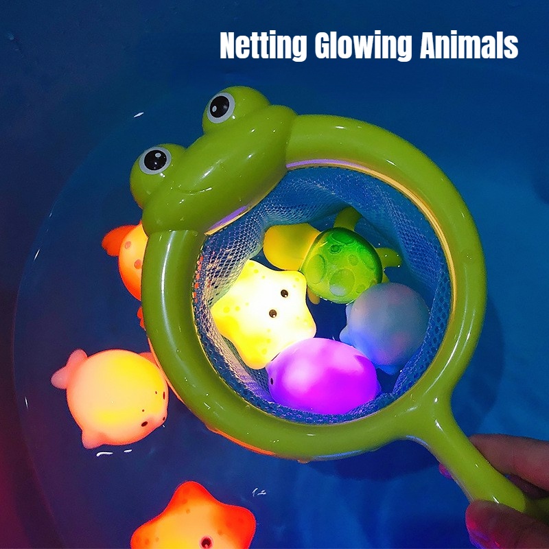 Lưới Câu Cá Nổi Phát Sáng Cảm Ứng Độc Đáo Cho Bé Chơi Khi Tắm