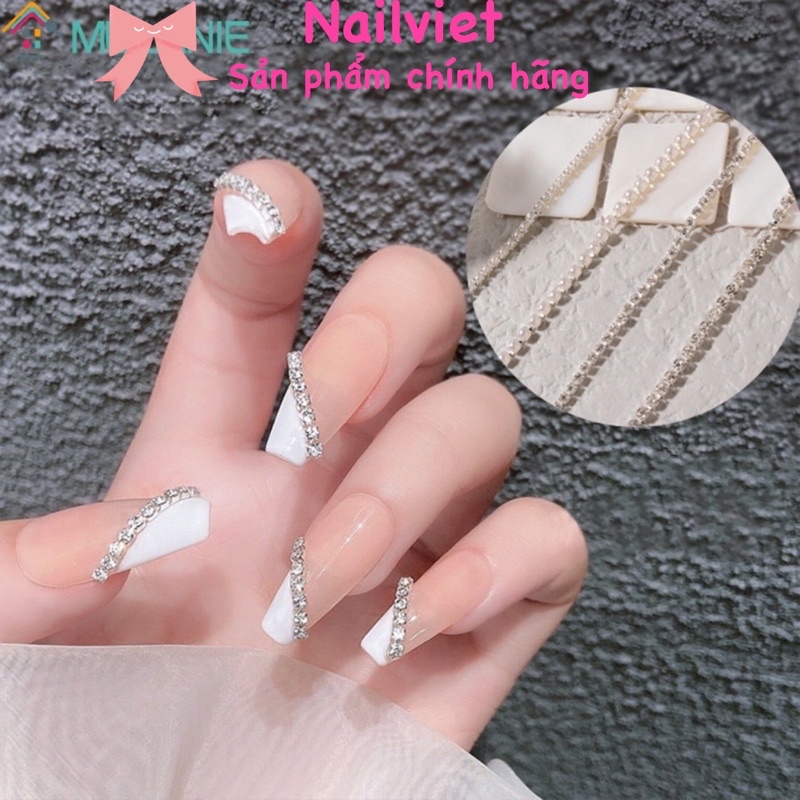 dây xích đá trang trí nail móng