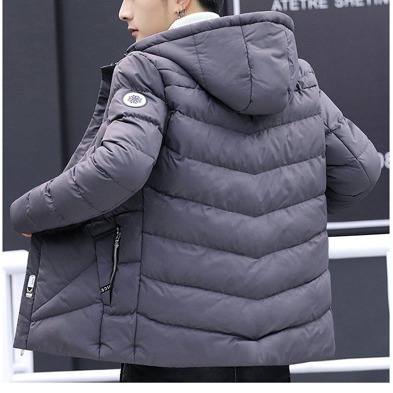 Áo Phao Nam 3 Lớp Khóa Mũ Thời Trang Nam Cao Cấp Zenkocs3 MEN JK 069