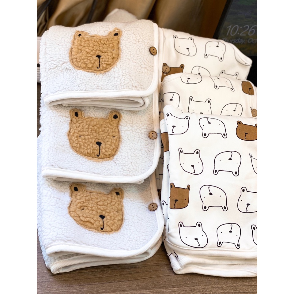 Ghile GAP Thu Đông Cho Bé Cao Cấp Xuất Dư Xịn, Lót Lông Cừu Siêu Ấm Form To, Size 80-100