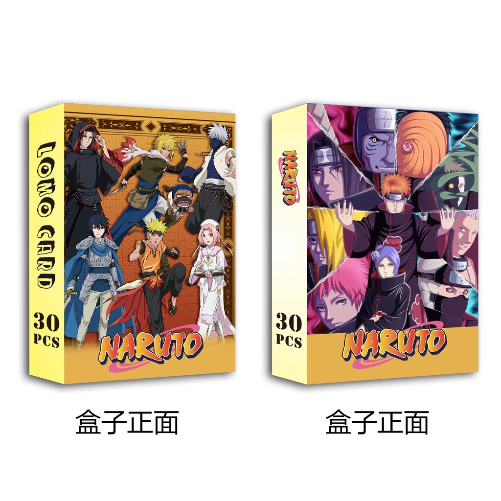 2022 Naruto Lomo Card Double-sided Color Printing Photocard Postcard 30pcs/box