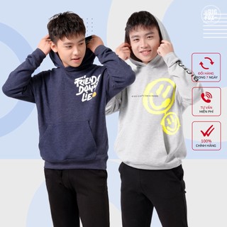 [12-15 tuổi] Áo nỉ bé trai  thu đông dài tay có mũ hoodie size đại friend dont lie 12-15 tuổi