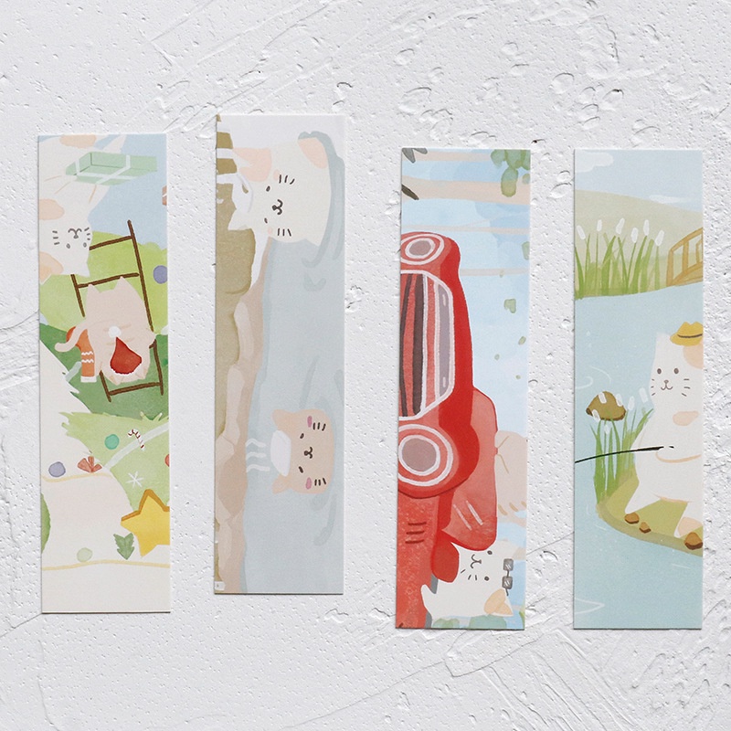 Hộp 30 Bookmark Hình Mèo Một Ngày