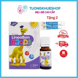 Mua 1 tặng 2 - LineaBon Vitamin D3 K2 10ml giúp tăng hấp thu canxi trẻ - Trẻ cao lớn khỏe mạnh Vitamin D3 drop cho bé
