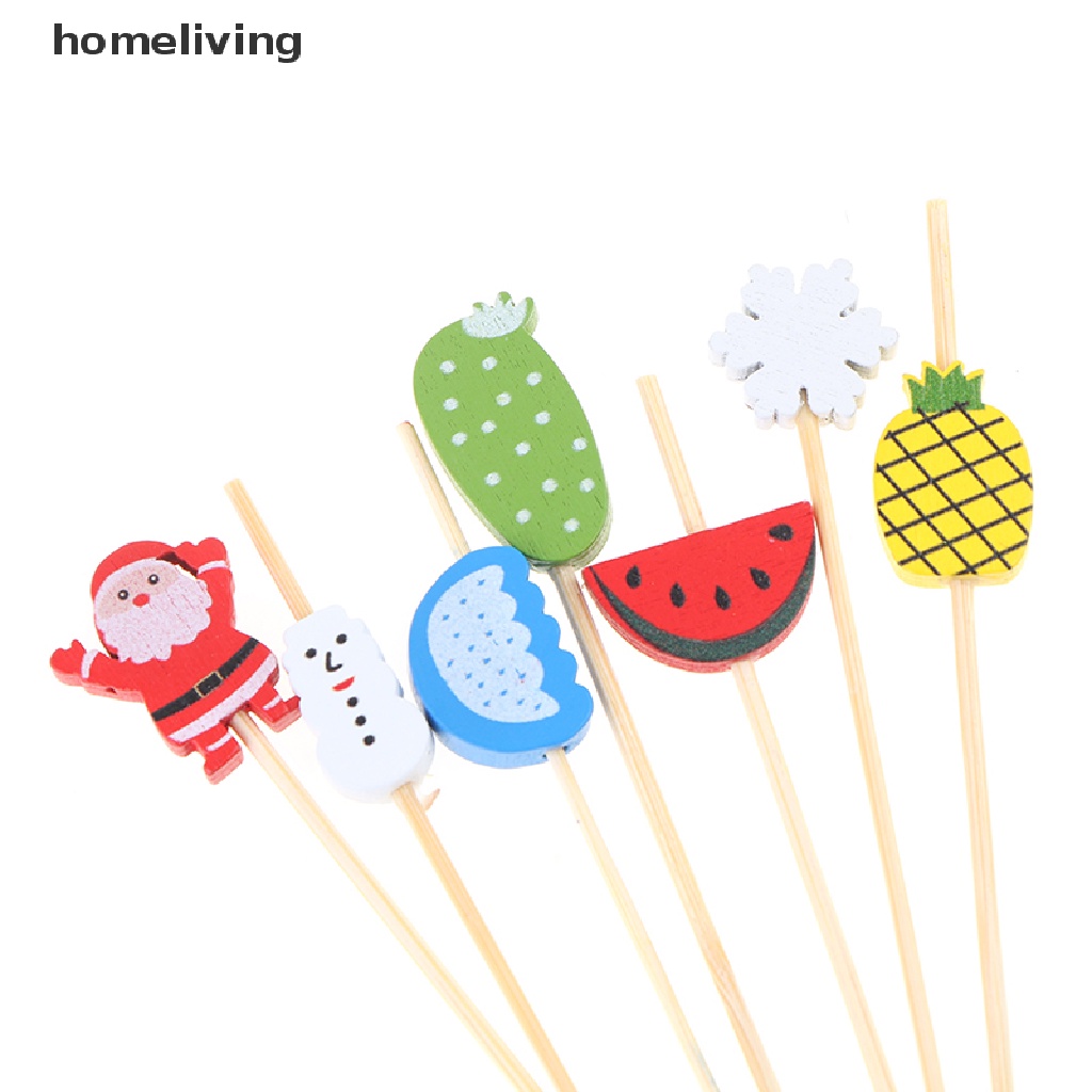 Set 100 Nĩa Tre Ăn Trái Cây / Salad 12Cm Tiện Dụng
