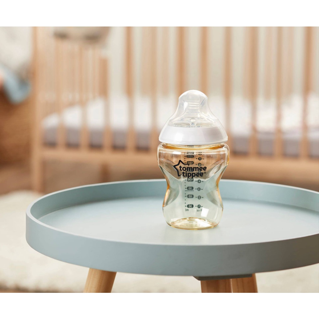 COMBO Ty ngậm dạ quang cho bé Tommee Tippee Night Time & Bình sữa PPSU ty siêu mềm tự nhiên Tommee Tippee 260ml