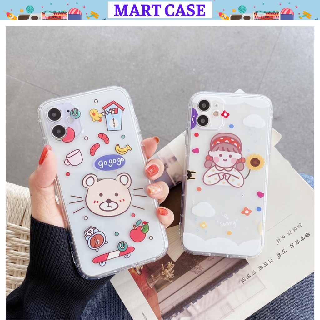 Ốp iphone CÔ BÉ cute chất đẹp 6/6plus/6s/6splus/7/7plus/8/8plus/x/xs/xr/11/12/promax/MART CASE