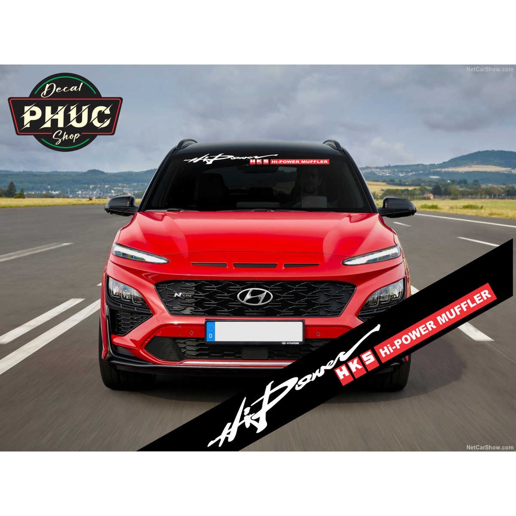 Tem dán kính lái chống nắng ô tô mẫu HI POWER