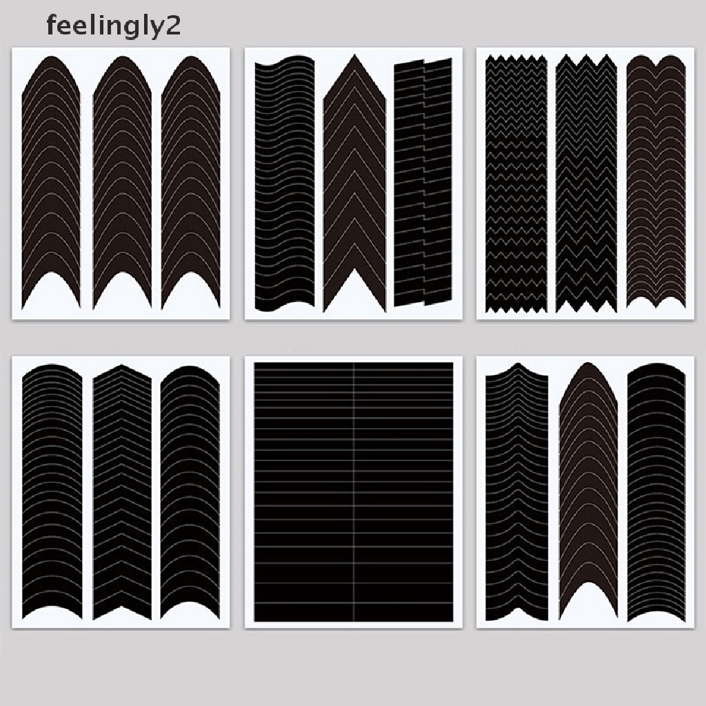 1 Tờ Sticker Dán Móng Tay Nghệ Thuật Kiểu Pháp