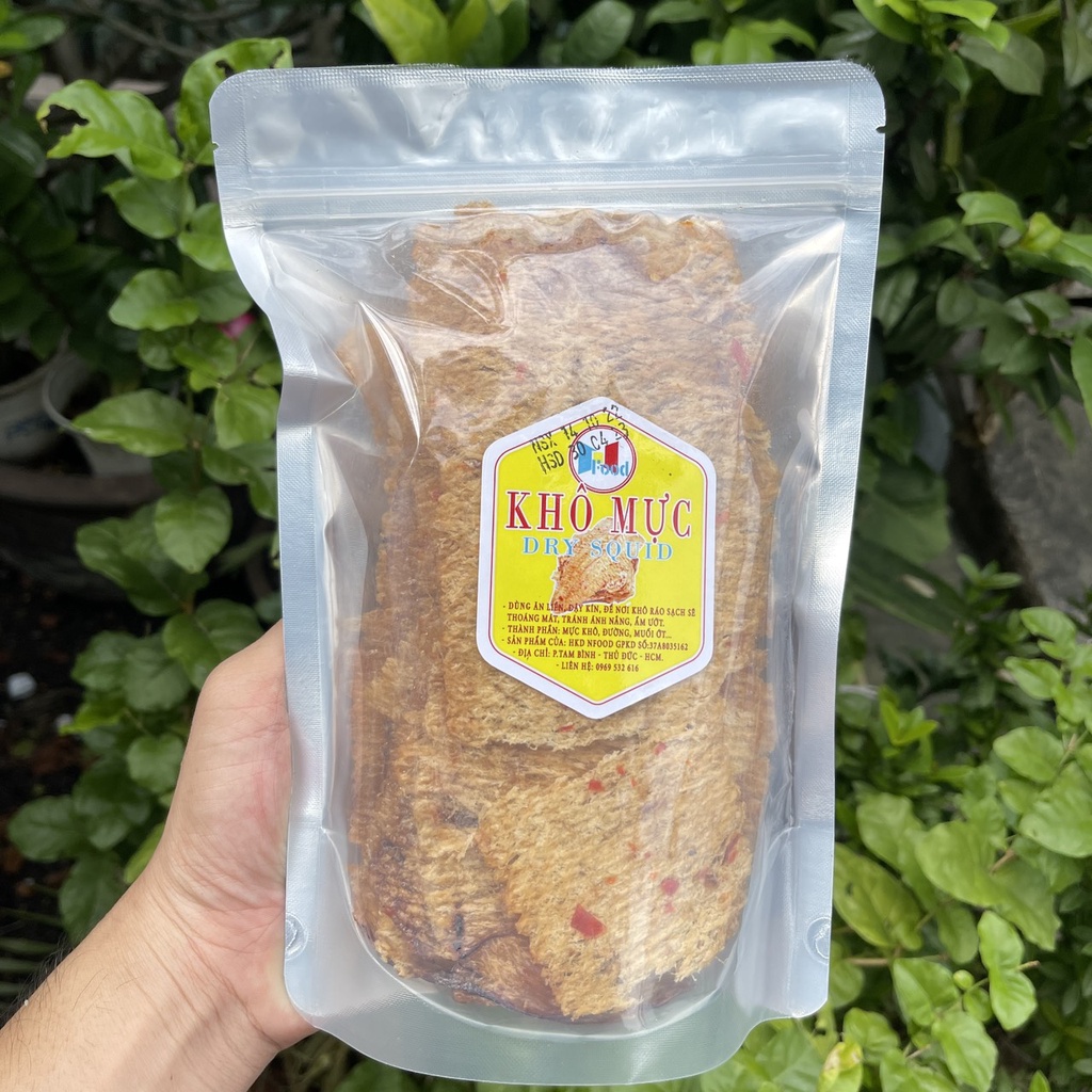 Mực Tẩm Gia Vị Cay Loại 1 Gói 100gram