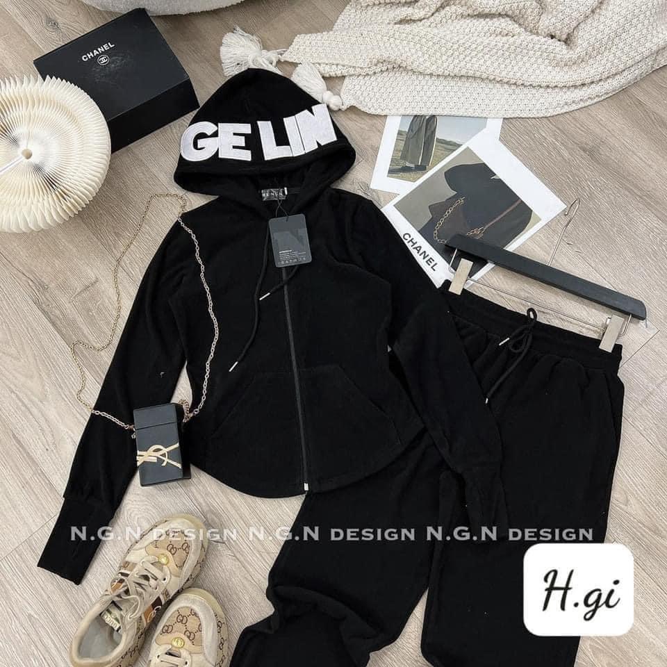 SET ÁO TAY DÀI GELIN KÈM QUẦN BO GẤU ĐEN BIGSIZE