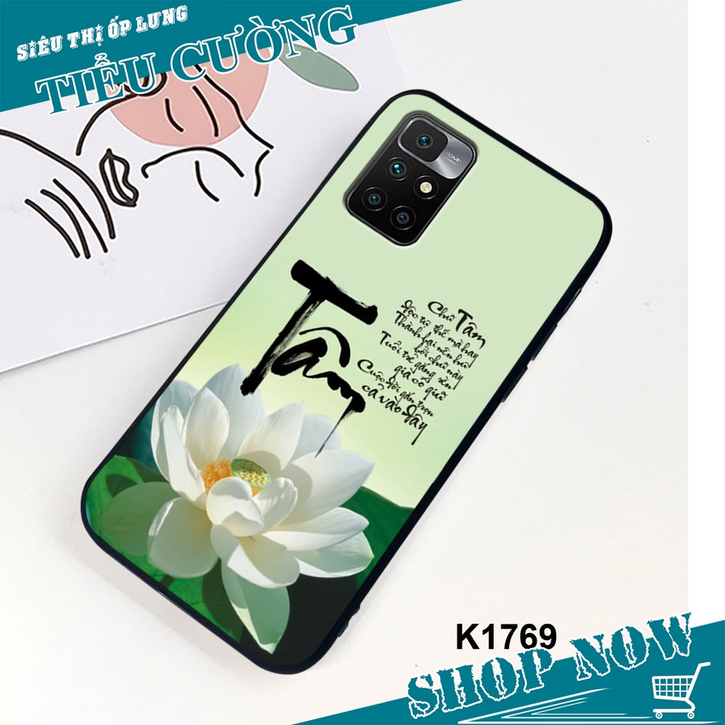 Ốp Xiaomi REDMI 10 in hình Họa tiết Thư Pháp siêu đẹp,RẺ-BỀN-ĐẸP