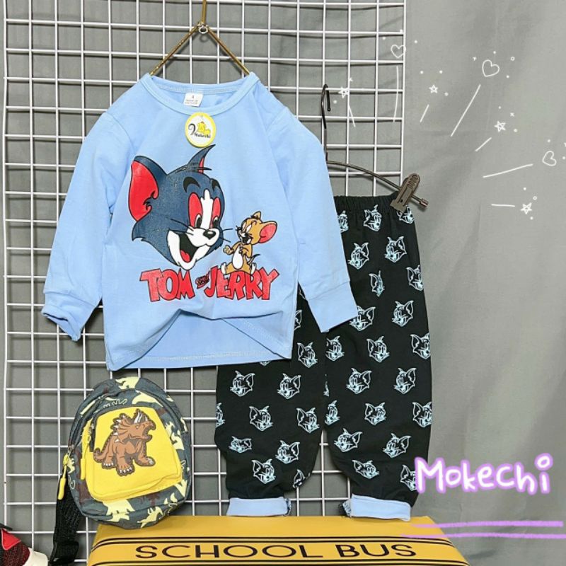 Bộ Dài Tay Bé Trai Cotton 4 Chiều Hàng Đẹp 8-20kg