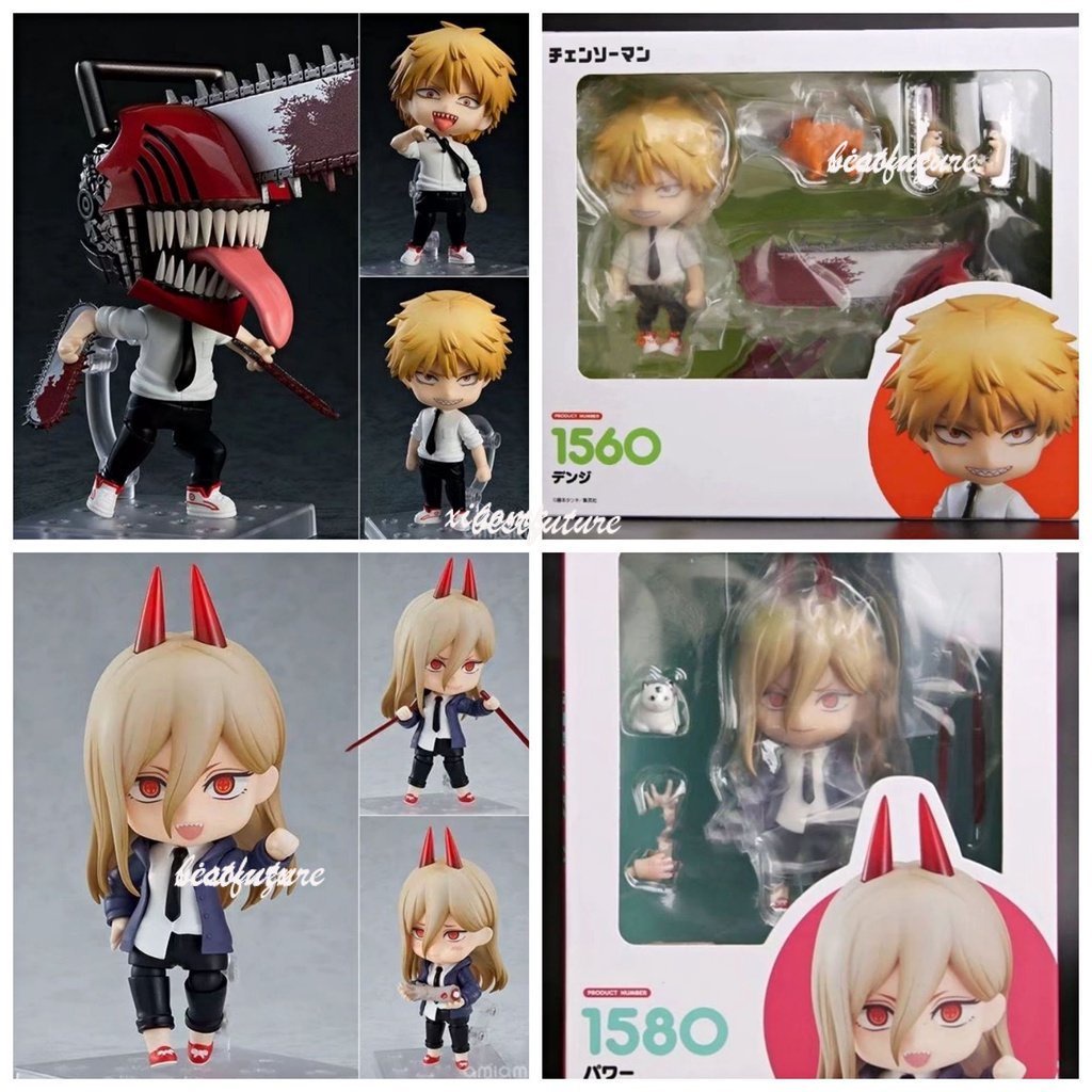 Mô Hình Nhân Vật Chainsaw Man Q Nendoroid #1560 Denji #Mô Hình Búp Bê Game Thủ Bằng PVC 1580 Power Thay Đổi Khuôn Mặt Độc Đáo