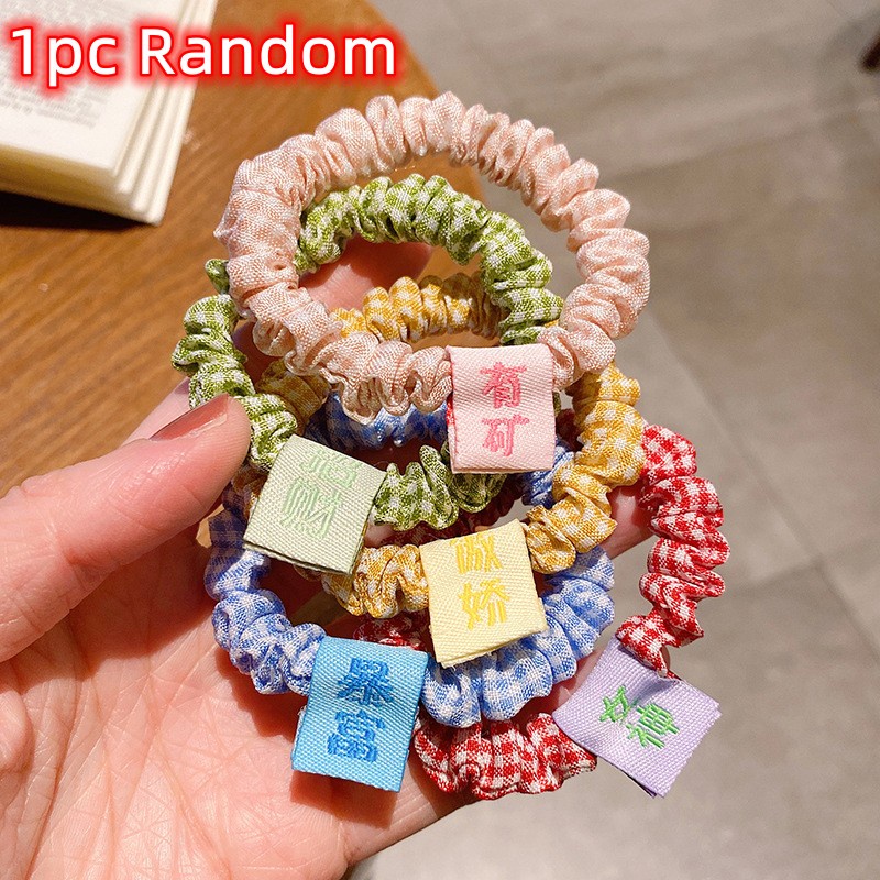 1 Băng Đô Cài Tóc Nhỏ Nhắn Họa Tiết Kẻ Ô Thời Trang Cho Nữ