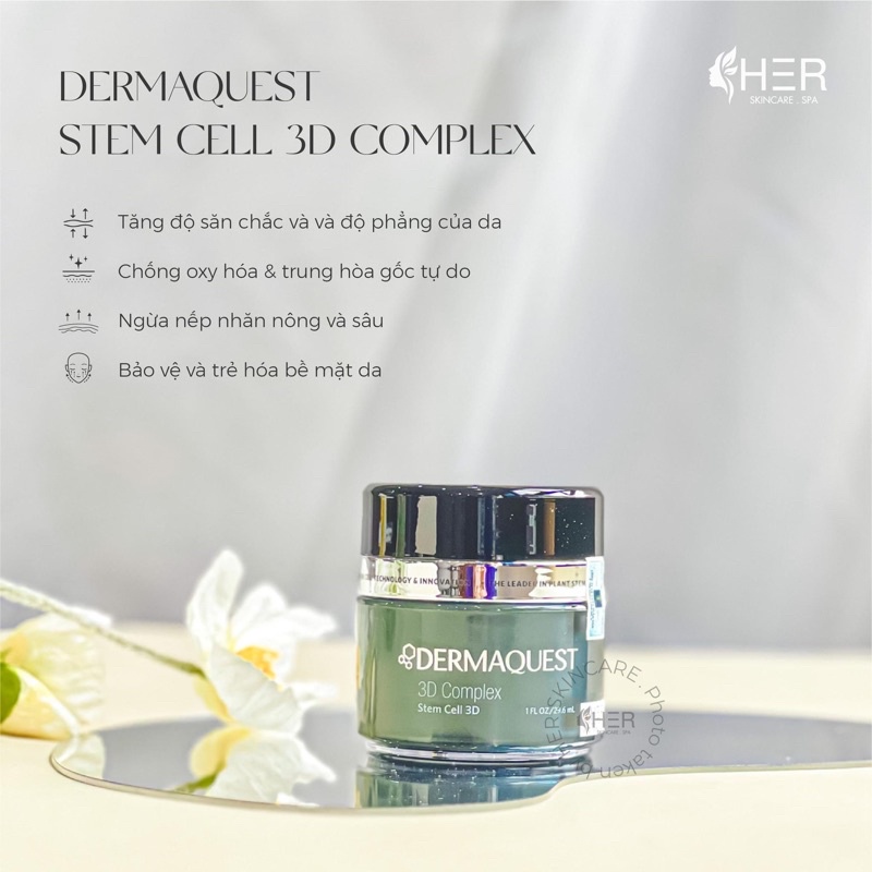 kem dưỡng SERUM DERMAQUEST STEM CELL 3D COMPLEX trẻ hoá căng mịn da