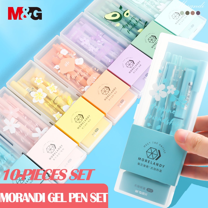 Set 8 Bút Bi Ngòi 0.5mm Mực Đen Xinh Xắn