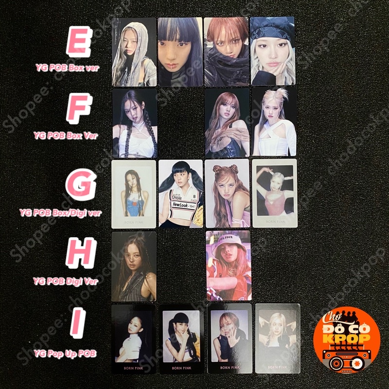 Ảnh BLACKPINK Born Pink Ktown YG AppleWood Quà Pre Order POB