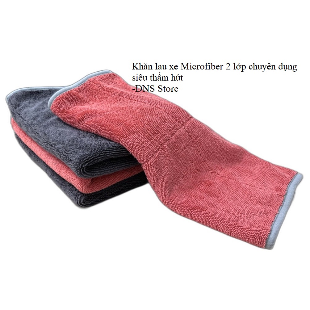 Khăn lau xe Microfiber xuất dư Châu Âu tại xưởng công ty DNS Global Vải lông mềm thấm hút tốt 40x60cm