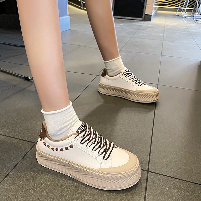 Giày Mũi Tròn Đế Dày Thoải Mái Phong Cách Hàn Quốc Cho Nữ