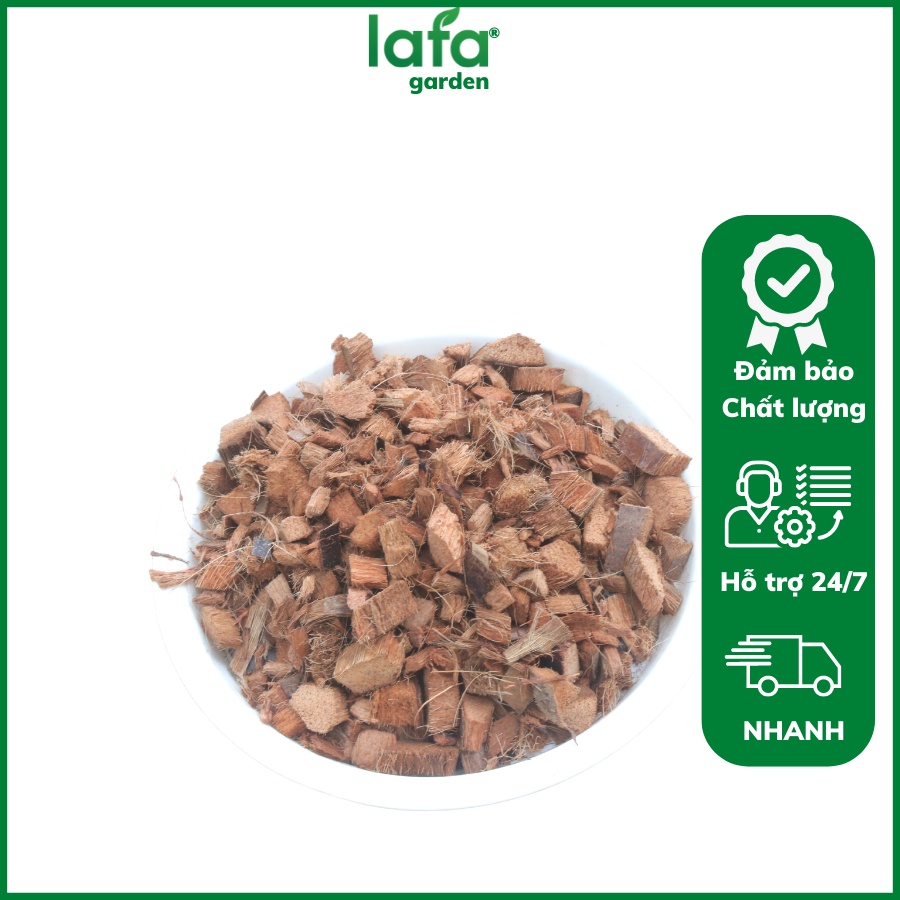 Dừa cục trồng hoa lan, kiểng lá LAFA GARDEN túi 1kg