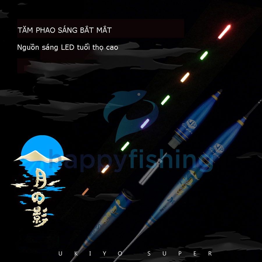 Phao Câu Đêm Độ Nhạy Cao, Phao Điện Tử Chuyên Cá Nhát UKIYO UZ040