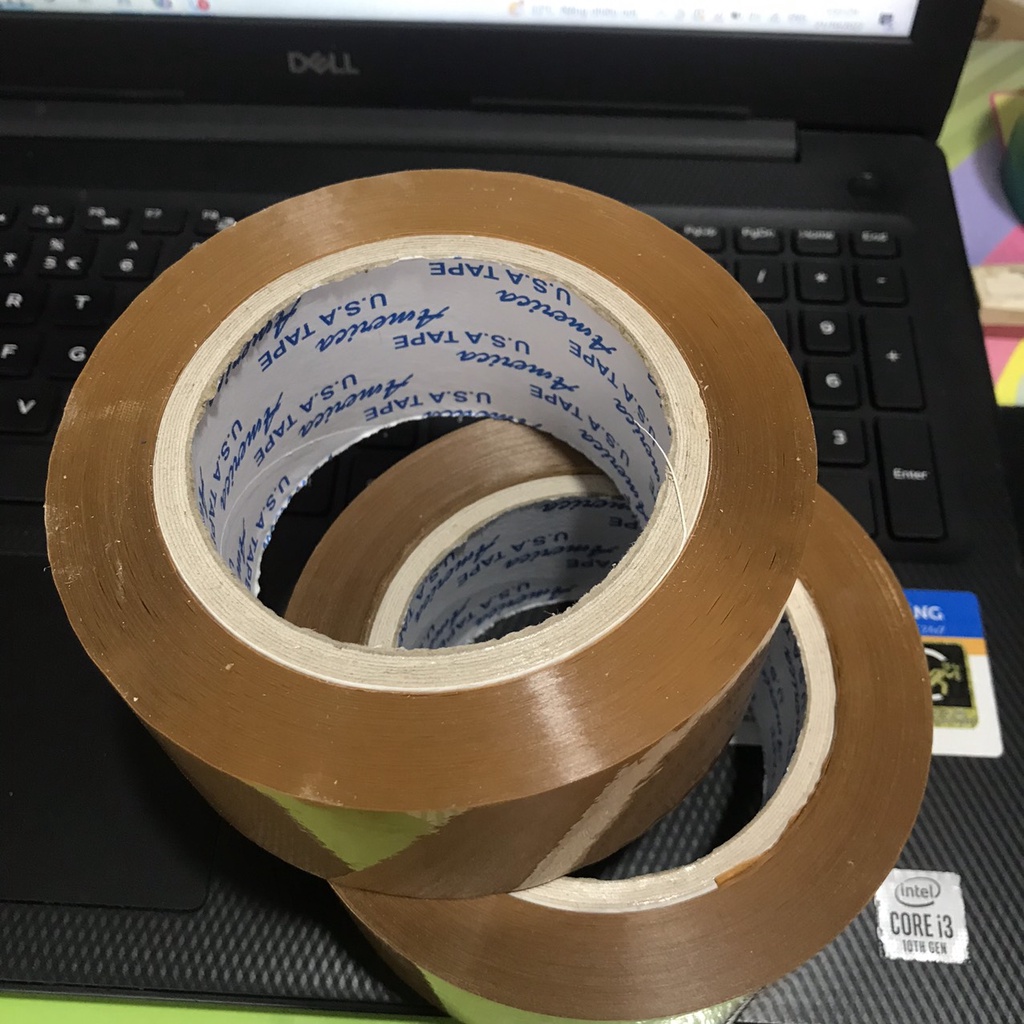 [Lốc 6 cuộn] Băng Keo 200 Yard đục 1kg8 dai siêu dính