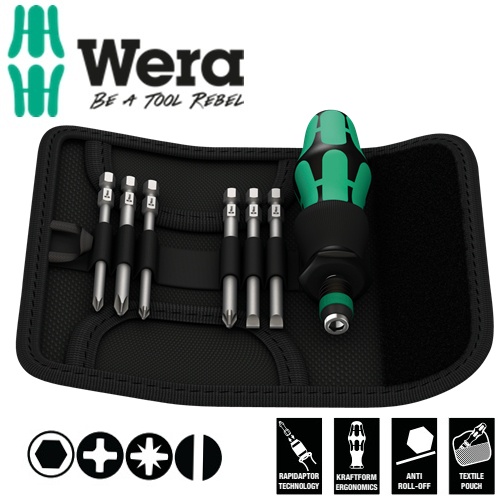 Bộ dụng cụ Wera 05059298001 Kraftform Kompakt 40 gồm 7 cái