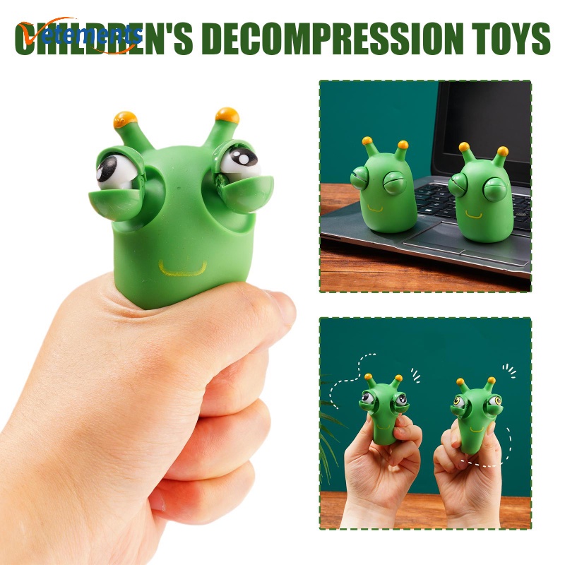 Đồ Chơi Nắn Bóp Đàn Hồi Giảm Stress Hình Sâu Bướm