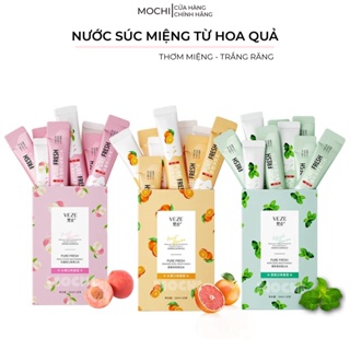 COMBO 5 Gói Nước Súc Miệng Hoa Quả Thơm Miệng Bạc Hà I Cam I Dưa Hấu I Đào