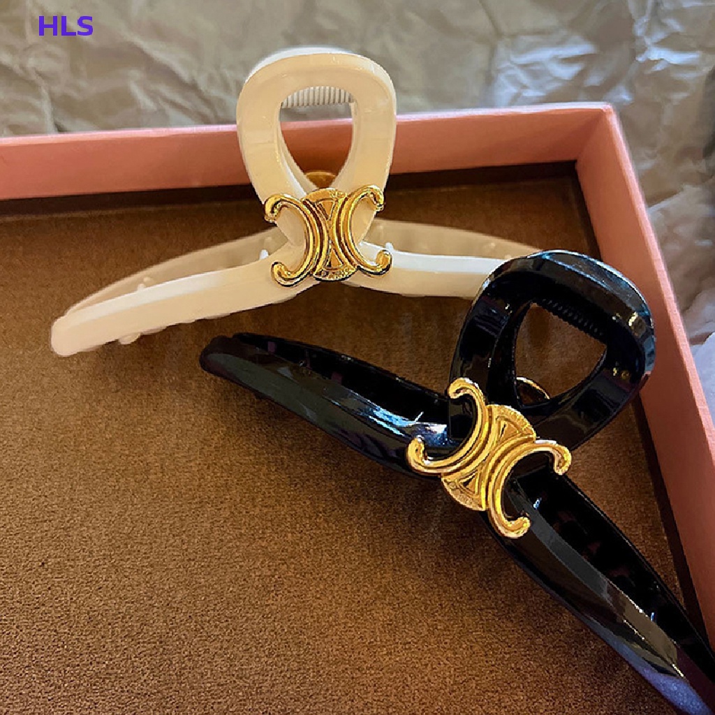 [HLS] Kẹp Tóc Xoăn Hình Cá Mập Lớn Phong Cách retro Thanh Lịch Cho Nữ