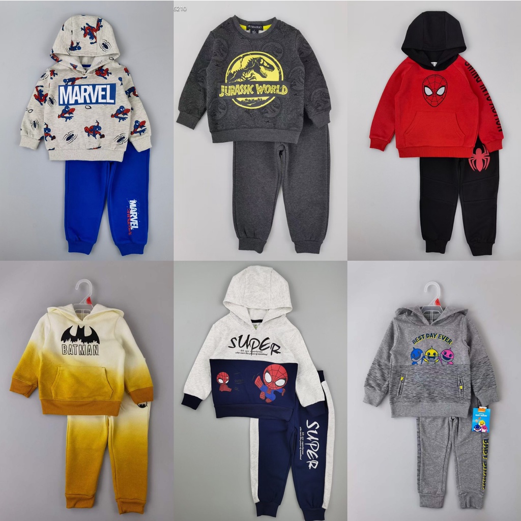 Bộ bé trai nỉ bông nhiều mẫu (1-6y)