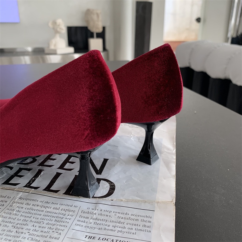 Giày Cao Gót Mũi Vuông Thiết Kế Đơn Giản Thoáng Khí Thời Trang Cho Nữ Giày Cao Gót Thiết Kế Xinh Xắn Thời Trang Dành Cho Nữ