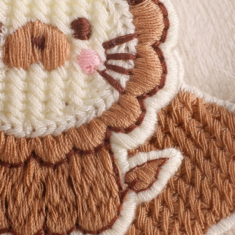 Miếng Dán Ủi Thêu Họa Tiết Hoạt Hình Động Vật Dễ Thương Dùng Trang Trí Quần Áo DIY