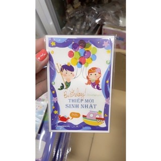 Thiệp mời sinh nhật tập 7 tờ
