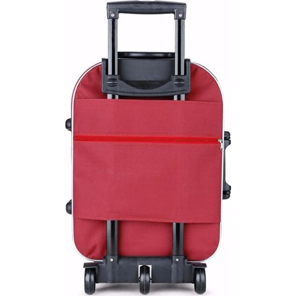 Vali Du Lịch Kéo Tay BI& TI Màu Đỏ Đô có nắp 20 và 22 Inch