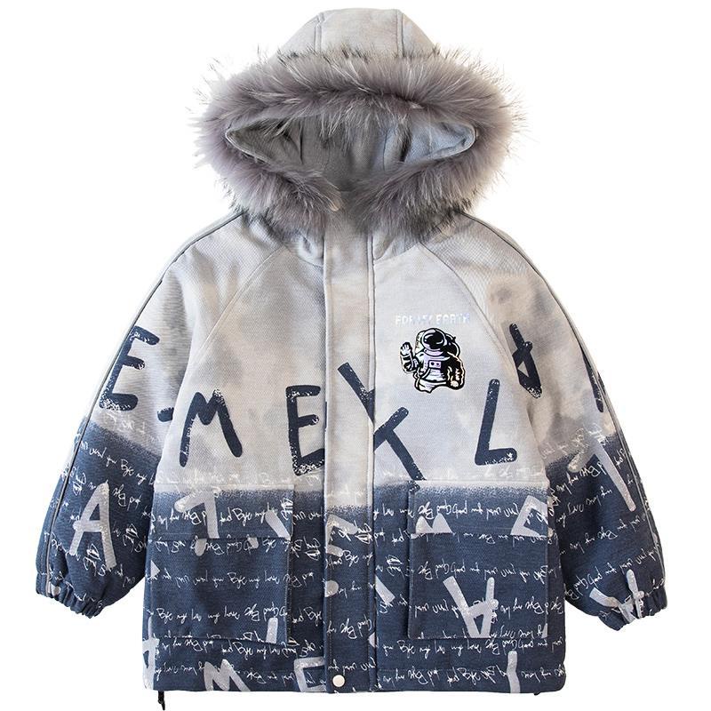 Áo Khoác Mùa Đông Cho Trẻ Em Bé Trai 2023, Áo Khoác Lót Lông Nhung Siêu âm Kèm Mũ Lông Thú Chất Cotton