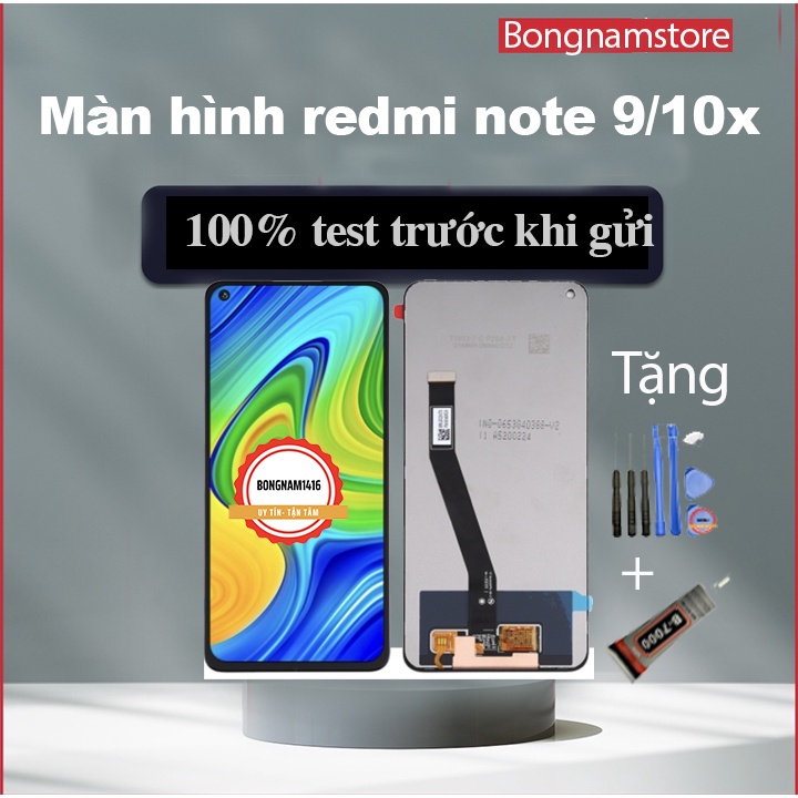 Màn Hình Xiao Mi Redmi Note 9/10X 4g M2003J15SG Display M2003J15SC tặng Kèm Bộ Sửa 8 Trong 1 Và Keo Dán Màn