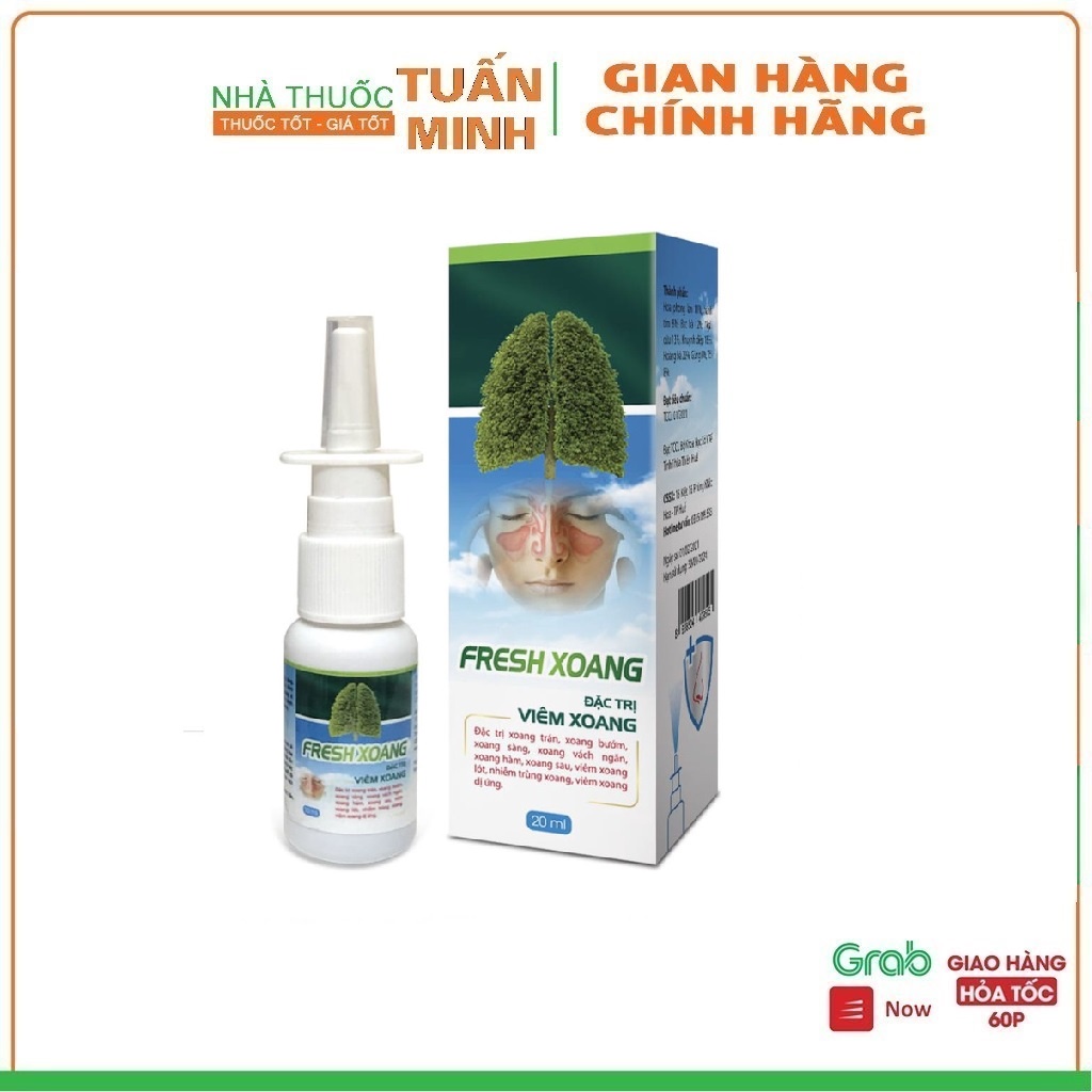 Fresh  Xoang hỗ trợ viêm xoang viêm mũi dị ứng Lọ 20ml